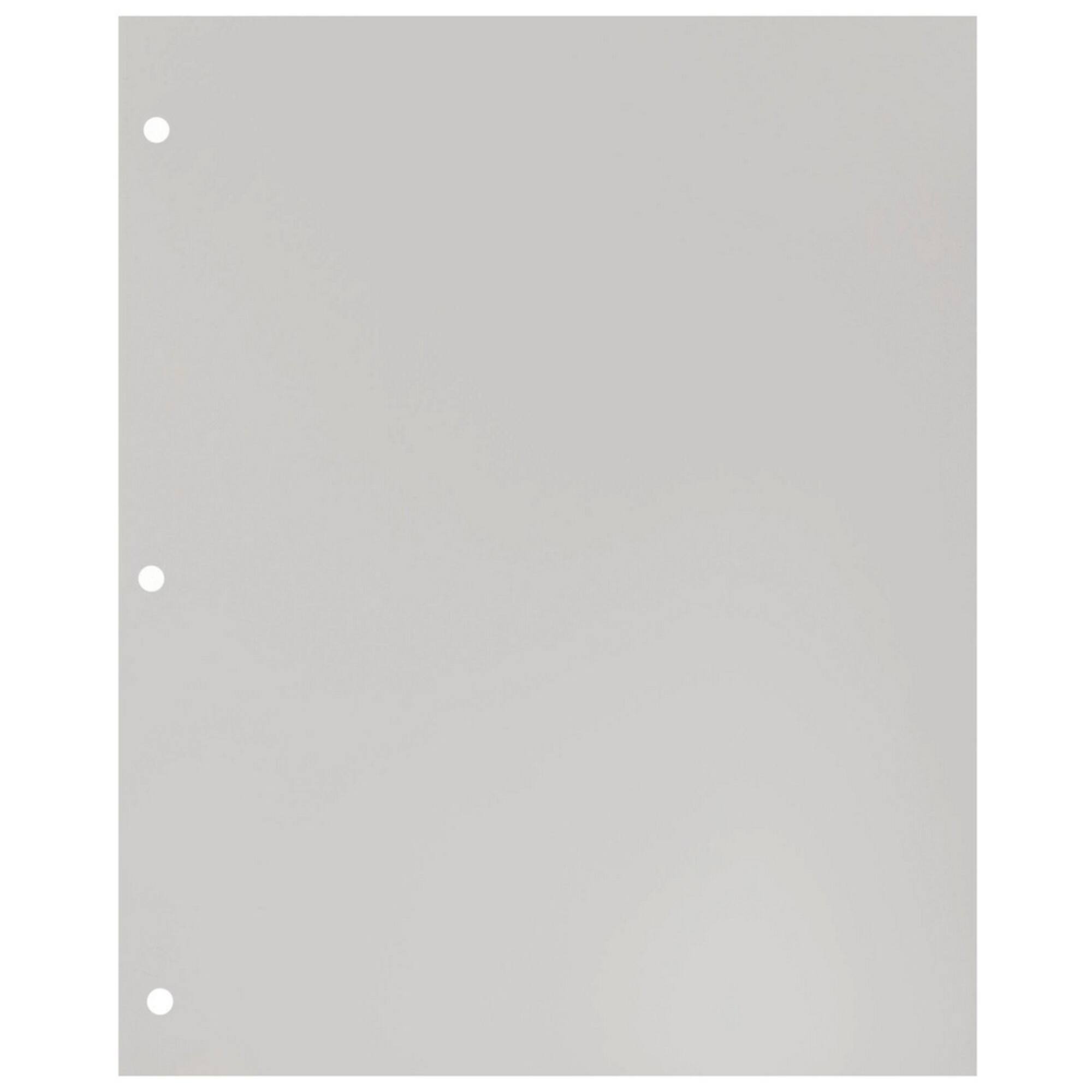 JAM Paper Business Glossy Laminated Two Pocket 3-Hole Punch Folders, 6ct.